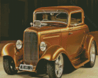 Golden 32 Ford Diamond Painting