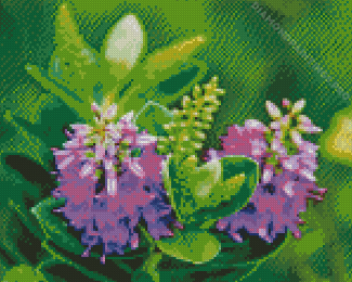 Purple Hebe Plant Diamond Painting