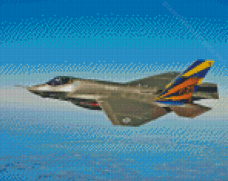 Jet Fighter Diamond Painting