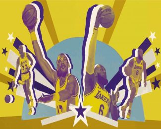 Lakers Legends Players Diamond Painting