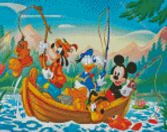 Mickey Donald Goofy Diamond Painting