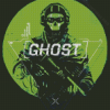 Modern Warfare Ghost Poster Diamond Painting
