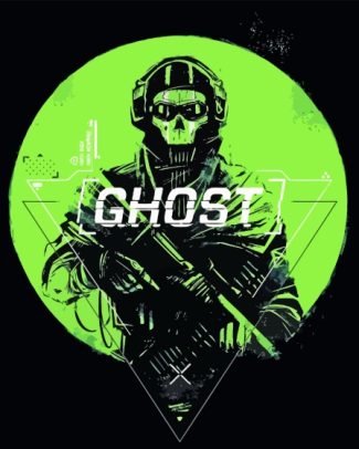 Modern Warfare Ghost Poster Diamond Painting