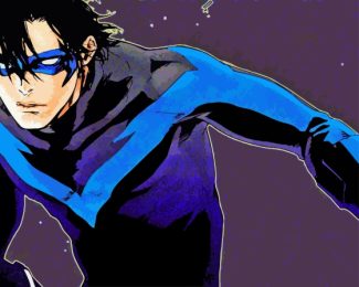 Nightwing Diamond Painting