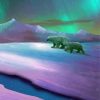 Northern Lights Polar Bears Diamond Painting