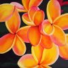 Orange Plumeria Plants Diamond Painting