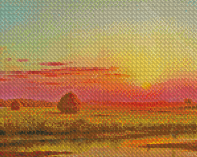 Sunset Over The Marsh Martin Johnson Heade Diamond Painting