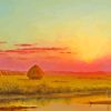 Sunset Over The Marsh Martin Johnson Heade Diamond Painting