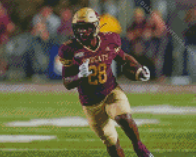 Texas State Bobcats Football Player Diamond Painting