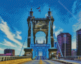 The John A Roebling Suspension Bridge Diamond Painting