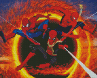 The Three Spidermen Diamond Painting