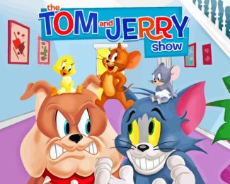 Tom And Jerry And Dog Show Diamond Painting