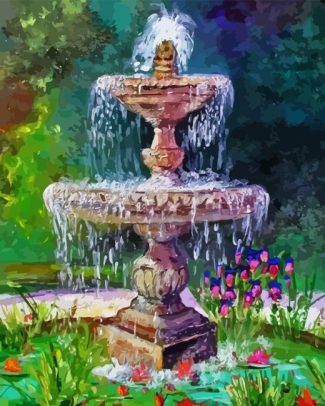 Water Fountain Diamond Painting