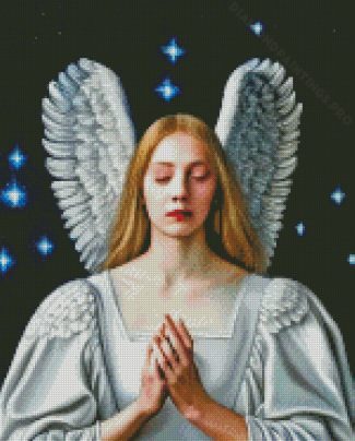 Aesthetic White Angel Diamond Painting