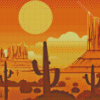 America Wild West Desert Landscape Diamond Painting