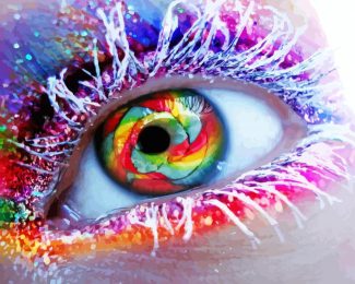 Beautiful Colorful Eye Diamond Painting