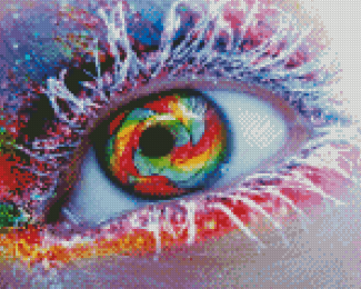 Beautiful Colorful Eye Diamond Painting