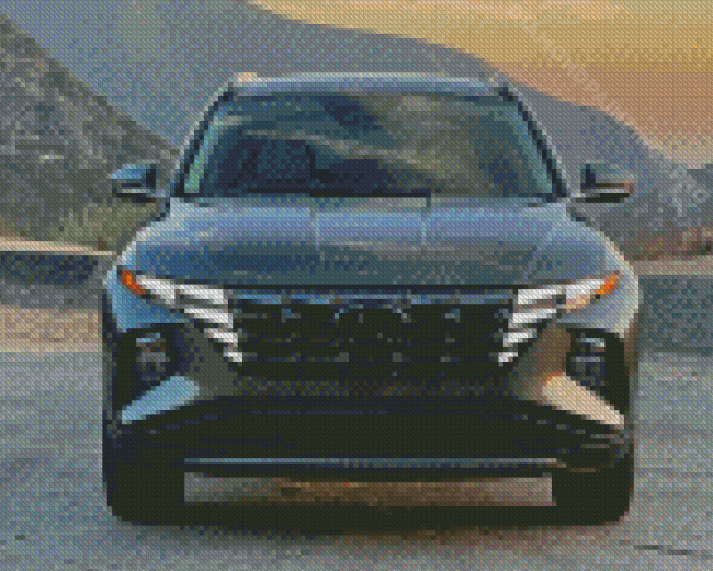 Black Hyundai Tucson Diamond Painting