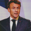 Emmanuel Macron President Of France Diamond Painting
