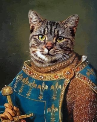 King Meow Diamond Painting