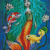 Mermaid Koi Diamond Painting