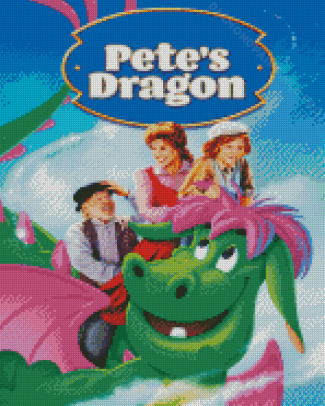 Petes Dragon Disney Movie Poster Diamond Painting