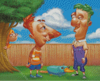 Phineas And Ferb Diamond Painting