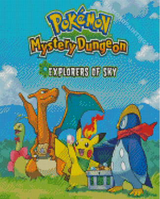 Pokemon Mystery Dungeon Poster Diamond Painting