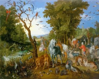 The Entry Of The Animals Into Noahs Ark Jan Brueghel The Elder Diamond Painting