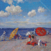 William Merritt Chase Beach Diamond Painting