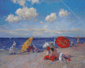 William Merritt Chase Beach Diamond Painting