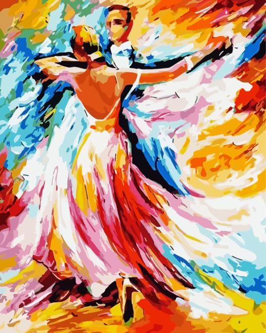 Abstract Marriage Dance Diamond Painting
