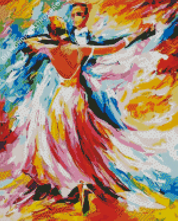 Abstract Marriage Dance Diamond Painting