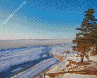 Baltic Sea In Winter Diamond Painting