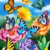 Butterflies And Flowers Diamond Painting