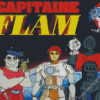 Capitaine Flam Poster Diamond Painting