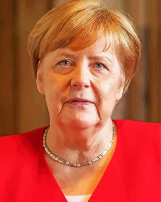 Famous Angela Merkel Diamond Painting