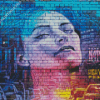 Graffiti Woman Face Diamond Painting