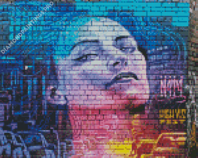 Graffiti Woman Face Diamond Painting