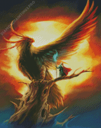 Great Eagle And Gandalf Diamond Painting