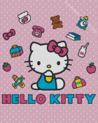 Hello Kitty Sanrio Poster Diamond Painting