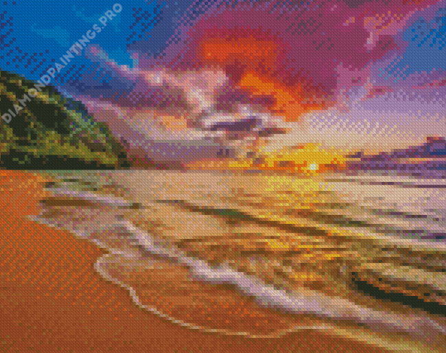 Kauai Beach Sunset Diamond Painting