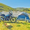 Motorcycle Camping Diamond Painting