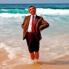 Mr Bean In The Beach Diamond Painting