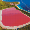 Pink Lake Australia Diamond Painting