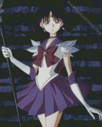 Sailor Saturn Anime Character Diamond Painting
