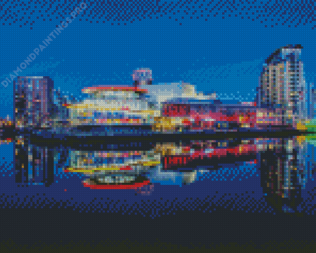 Salford City Reflection Diamond Painting