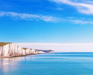 Seven Sisters Cliffs East Sussex Diamond Painting
