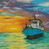 Shrimp Boat Diamond Painting