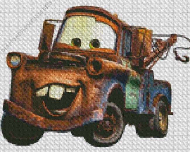 Smiling Mater Character Diamond Painting